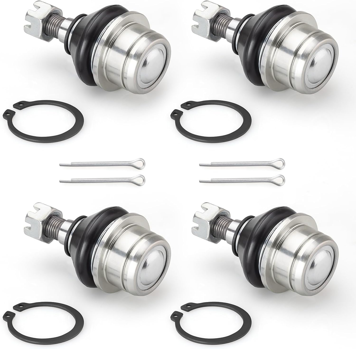 Upper & Lower Ball Joint Set Compatible with Kawasaki Prairie 360 700 Brute Force 650 750 KFX700 Teryx Teryx4 750 800 Mule PRO-DX DXT FXT FX FXR MX KAF1000 KAF800 KAF700