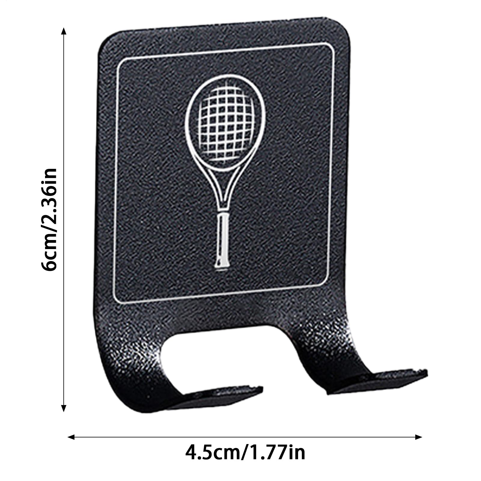 Supporto per racchetta da tennis da parete, resistente, salvaspazio, verticale, per garage, camera da letto, palestra, allenamento, 2 pezzi