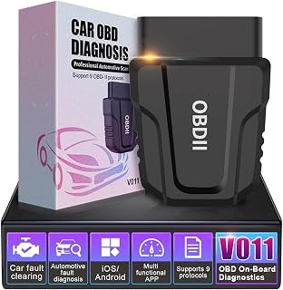 OBD2 Scanner Enhanced Wireless Car Code Reader with Bluetooth 5.4 Auto Inspection Engine to Clear Fault Codes, Mini Auto Diagnostic Tool for IOS Android and Windows