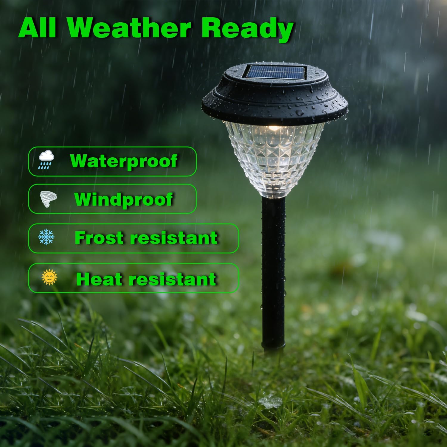 Solar Pathway Lights Outdoor, 6 Pack Color Changing & Cool White LED Light, Solar Lights Outdoor Waterproof for Garden Yard Walkway Driveway Lawn Landscape Decorative Lighting