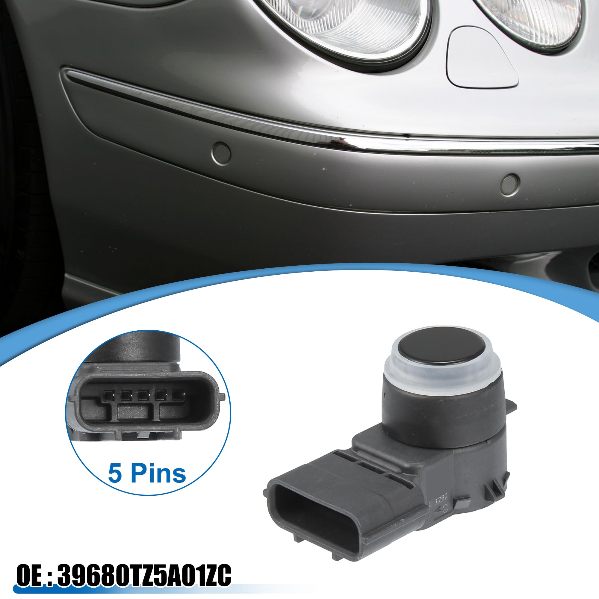 X AUTOHAUX No.39680TZ5A01ZC Car Bumper PDC Backup Parking Reverse Assist Sensor for Acura MDX 2014-2016