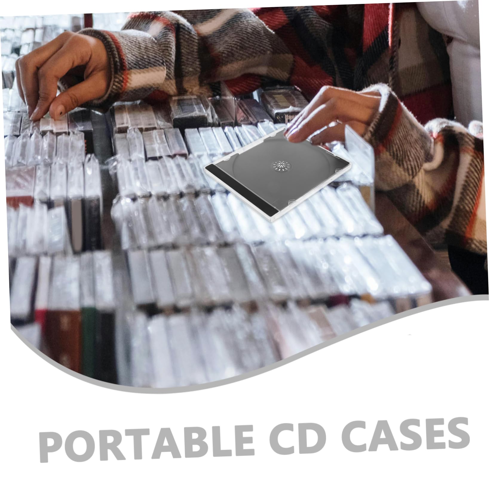 Garneck 4 Set Di Scatole Di Immagazzinaggio Portatili in Plastica Rigida Con Scomparti Numerati Custodie Compatte Per Gioielli Custodie Per Film E Musica Per Viaggi Organizzati 5 Pezzi*4