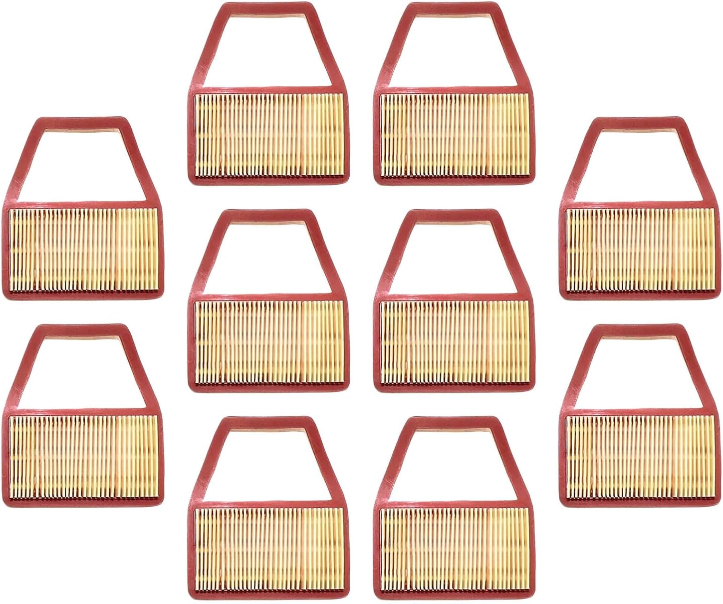 61380013R 10PCS Brushcutter Air Filter Cartridge 6138-0013R Fits for Oleomac 741 36 43 for Spartan 381 Replace parts