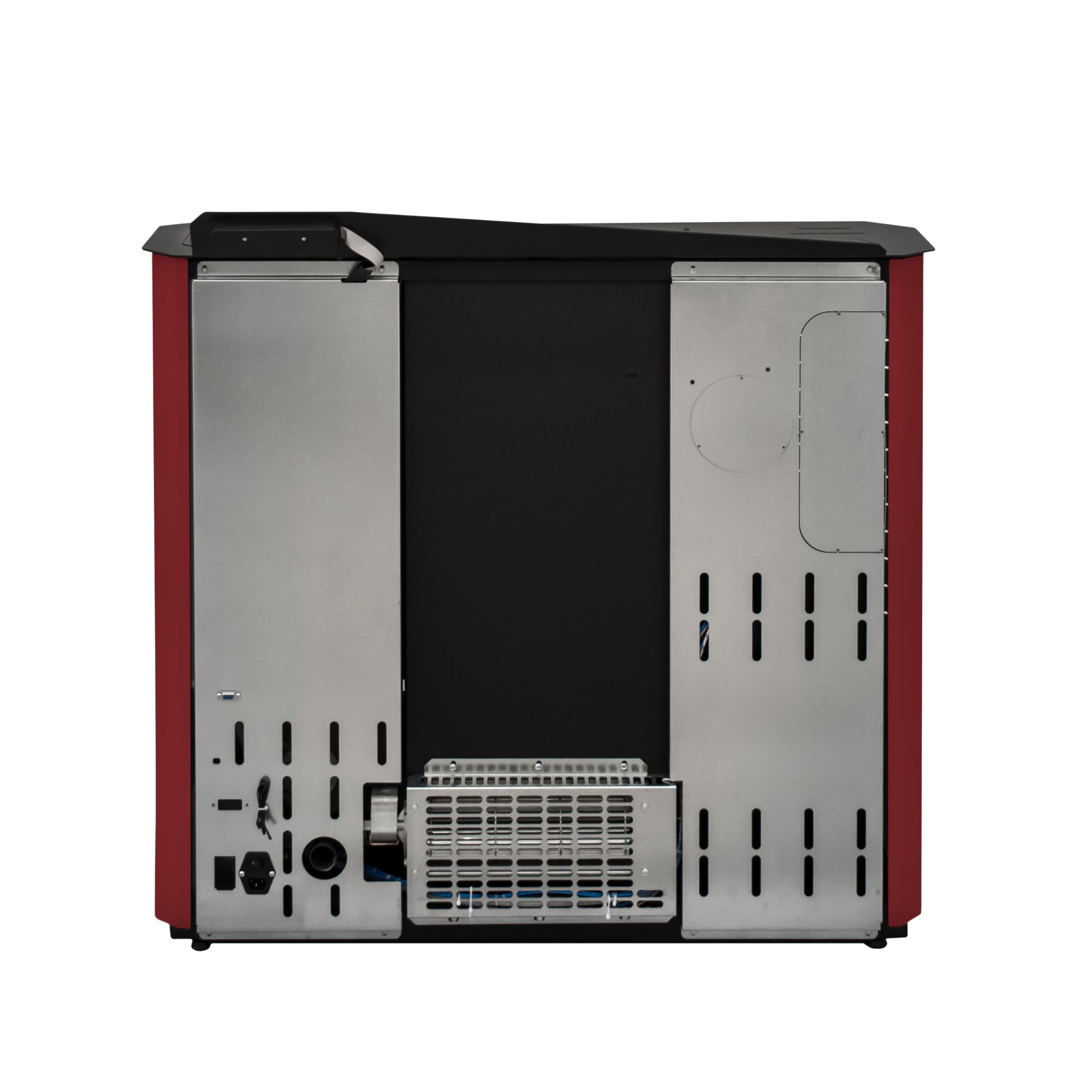 STUFE A PELLET ITALIA – Marmolada 14 kW WIFI – Eficiencia 92%, Calentadores 130 m², 5 velocidades y potencias, Autonomía 19 h, Programable, Garantía 24 meses, Rojo