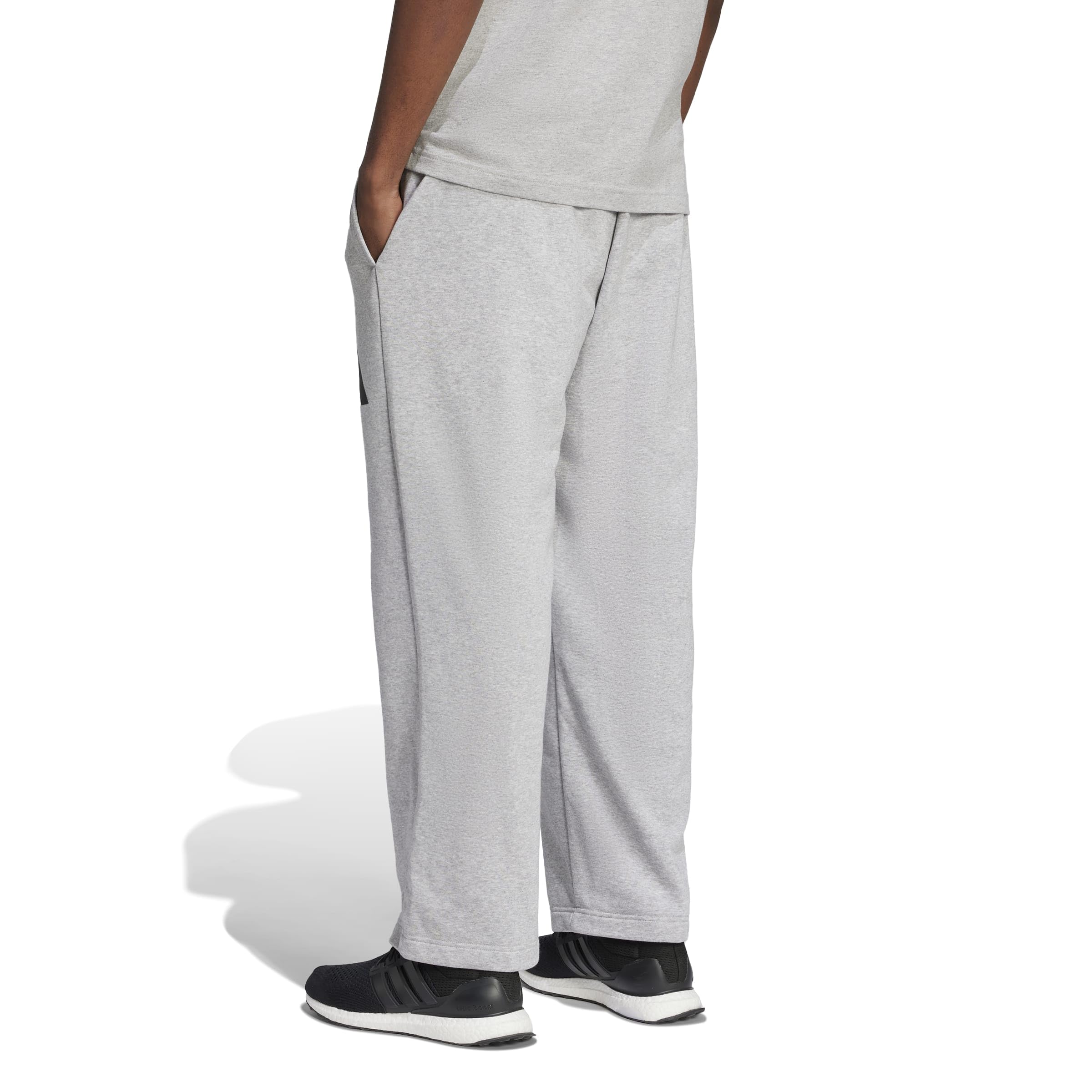 adidas Herren Golfhose Essentials Wide Leg Three Bar Pant