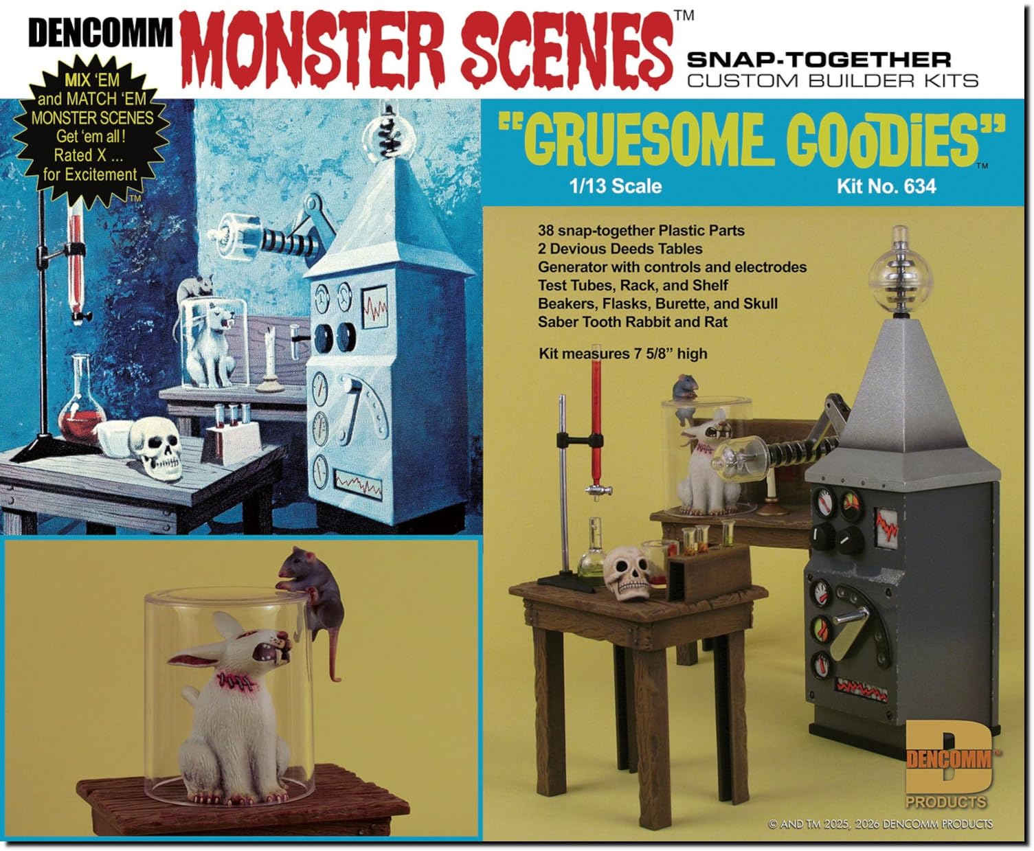 Amazon.com: DENCOMM - Monster Scenes S1-1:13 Scale Model Kit