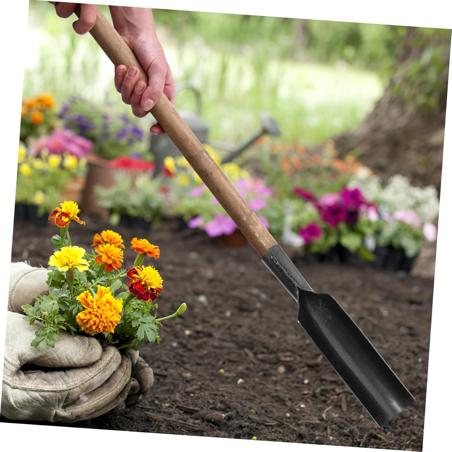 Thickened Shovel Garden Hoe Planting Tool Manganese Steel Shovel for Digging Portable Garden Tool