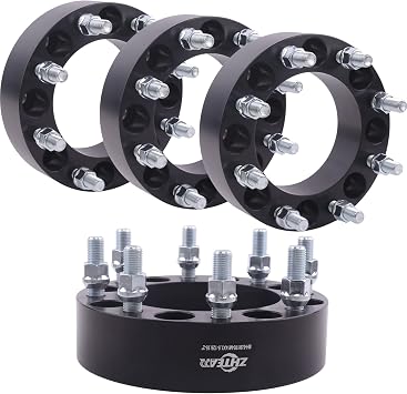 8x6.5 to 8x180 Forged Wheel Adapters 2 inch with 14x1.5 Studs Compatible with Chevy GMC 8 Lug for 99-10 Silverado Sierra 2500 3500 | 97-22 Express Savana 2500 3500 | 02-07 Avalanche 2500