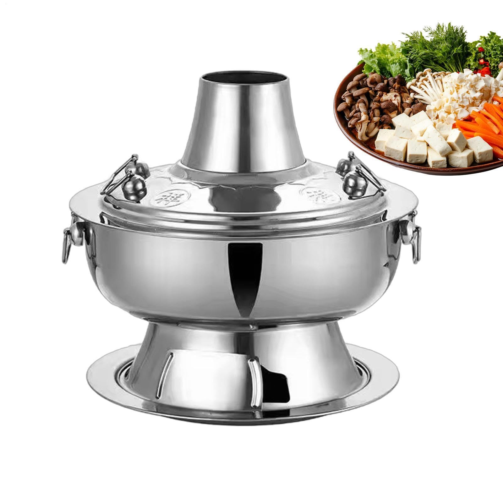 Chinesischer Holzkohle-Feuertopf Tragbare Camping-Kochutensilien Aus | Dessert-Display-Feuertopf Für Hausbesitzer Camper Partys Feiern Camping Picknick Restaurants Buffetservice Hochzeit