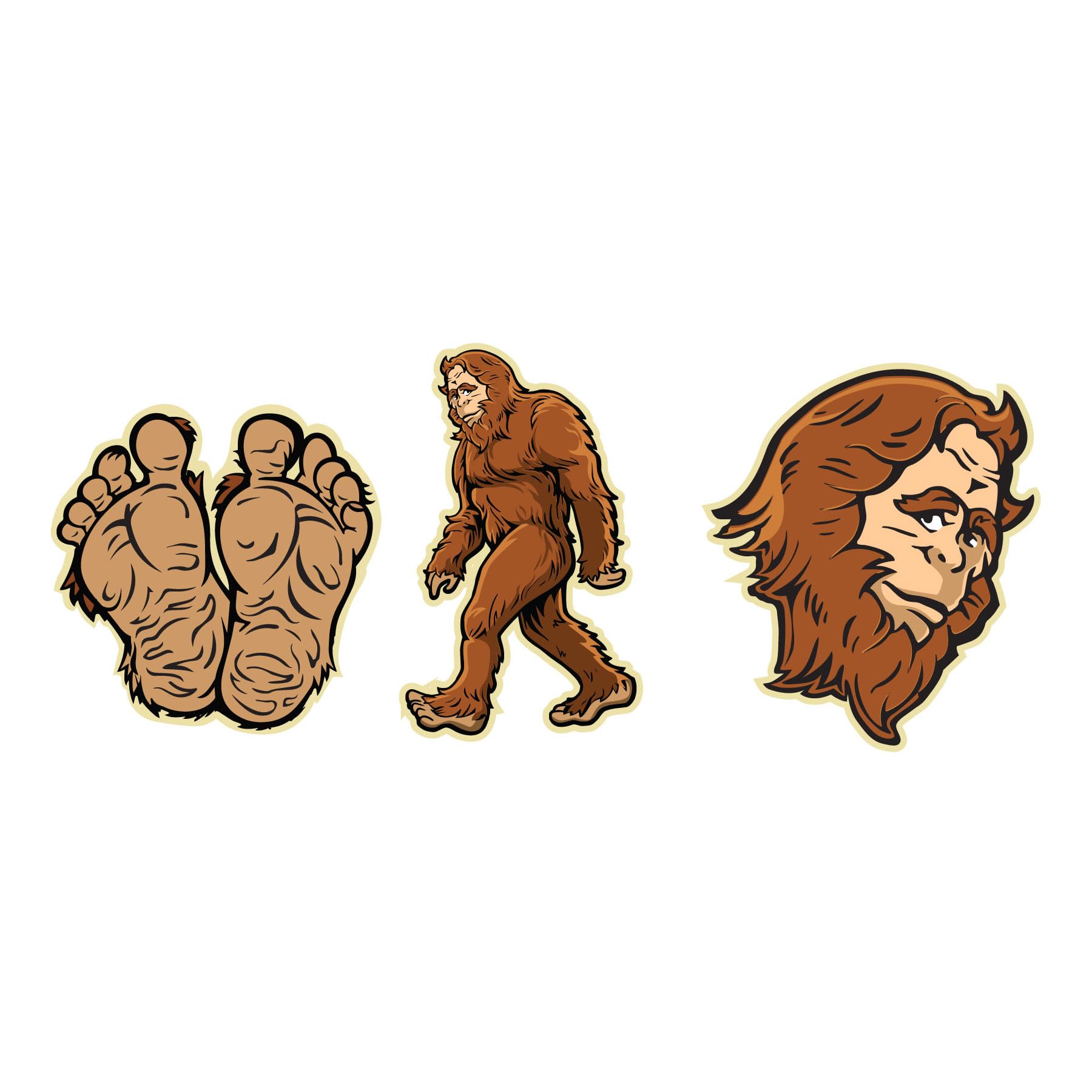 Bigfoot String Lights 10.5 ft LED USB 20-Light Set Camping Kids Decor Sasquatch