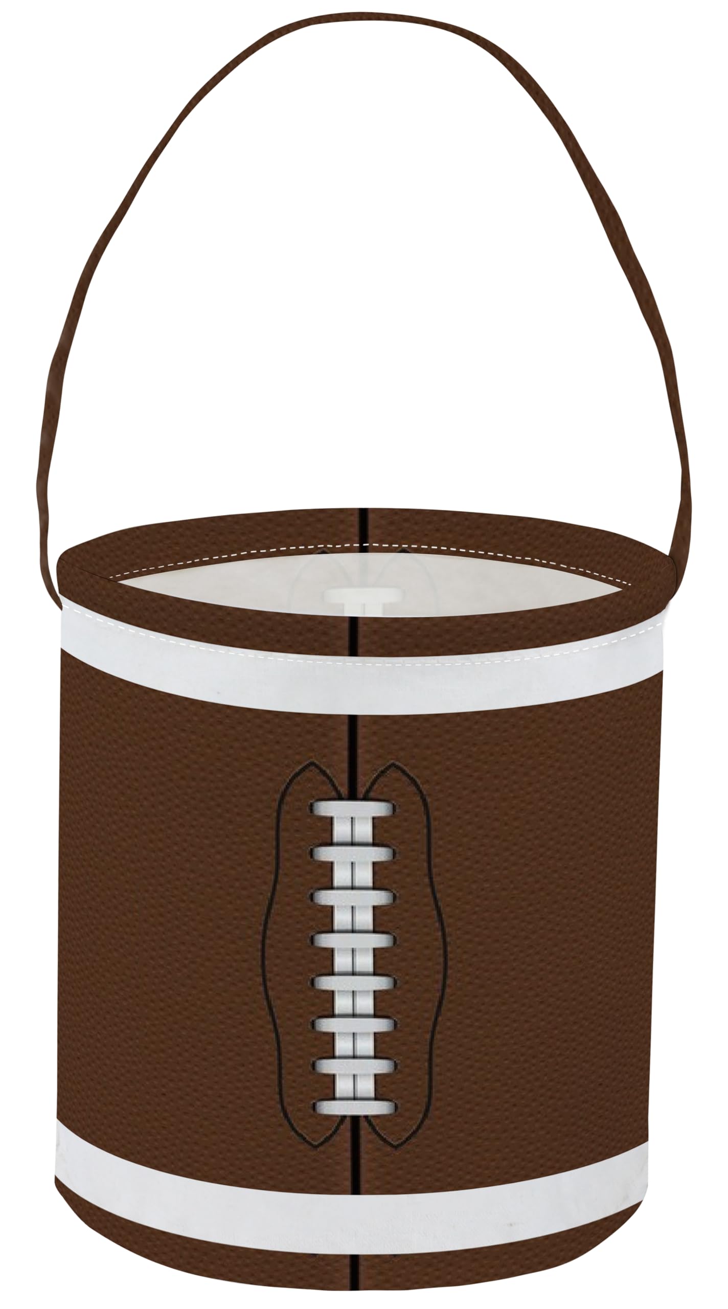 TIBAOLOVER Football Easter Bucket Easter Basket for Kids Baby Storage Basket Cute Toy Storage Bin Organizer Shelf Book Basket Easter Room Decor(