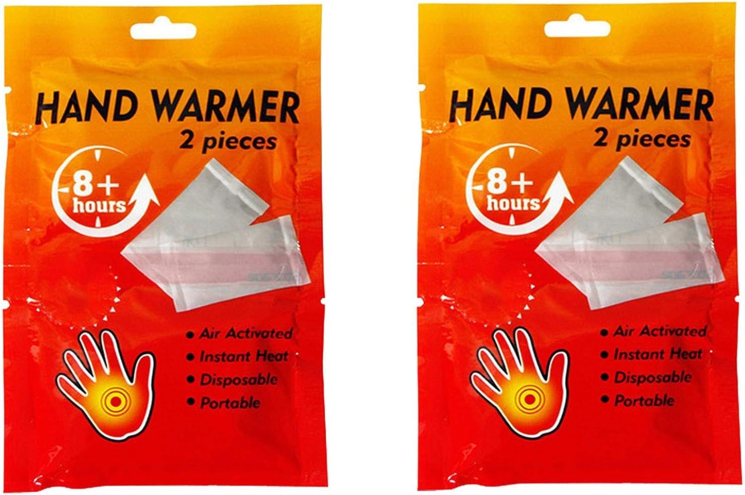 Aneralied Hand Warmers Self Heating Pads 4 Count (2 Pack with 2 Warmers per Pack