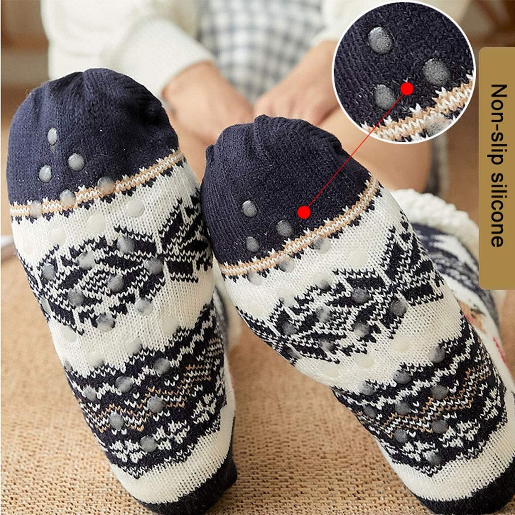 Paire De Chaussettes Anti-dérapantes Aux Motifs De Noël En Polyester C – TRANS LASER