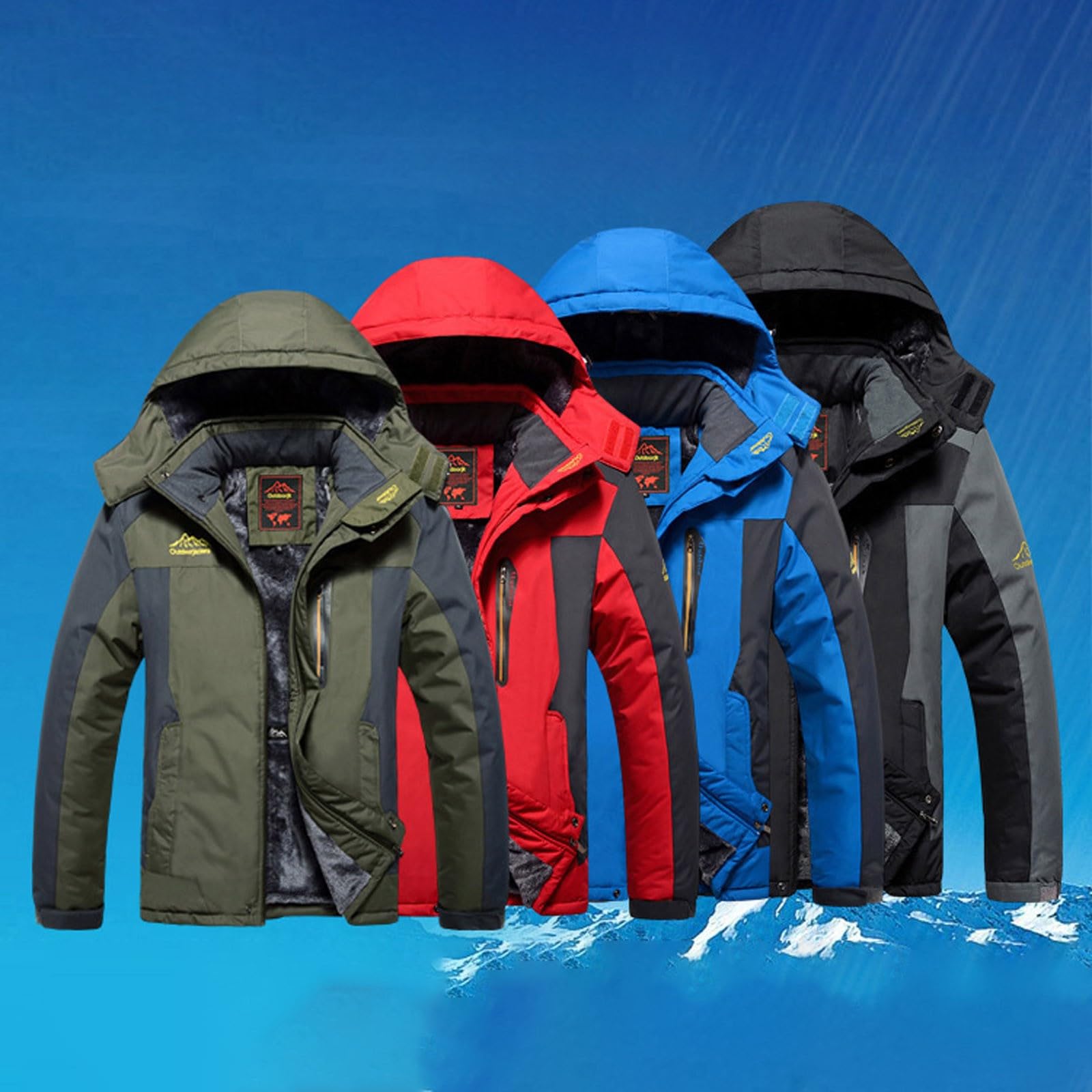Chaqueta Mujer Abrigo Entretiempo Invierno Cazadora Plumiferos，Chaqueta femenina resistente al abrigada para exteriores ropa de y montañismo diseño acolchado grueso ideal clima frío