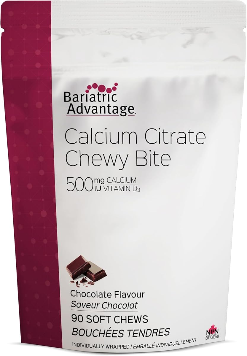 Bariatric Advantage Bariatric Advantage - Calcium Citrate Chewy Bite 500mg - Chocolate Flavored - 90 Soft Chews