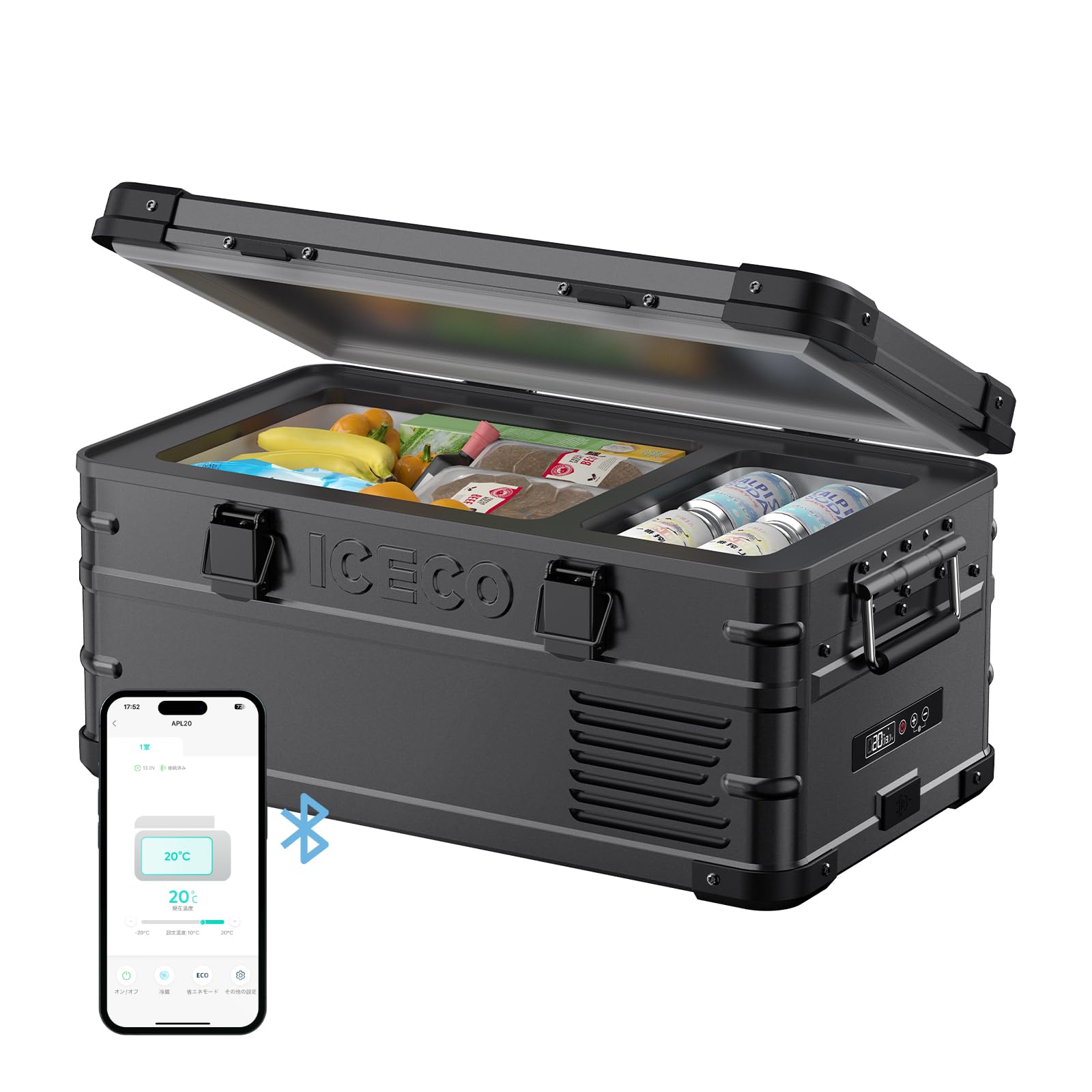 Amazon.co.jp: ICECO APL20 車載冷蔵庫 20L -20℃～20℃ 軽量アルミ製