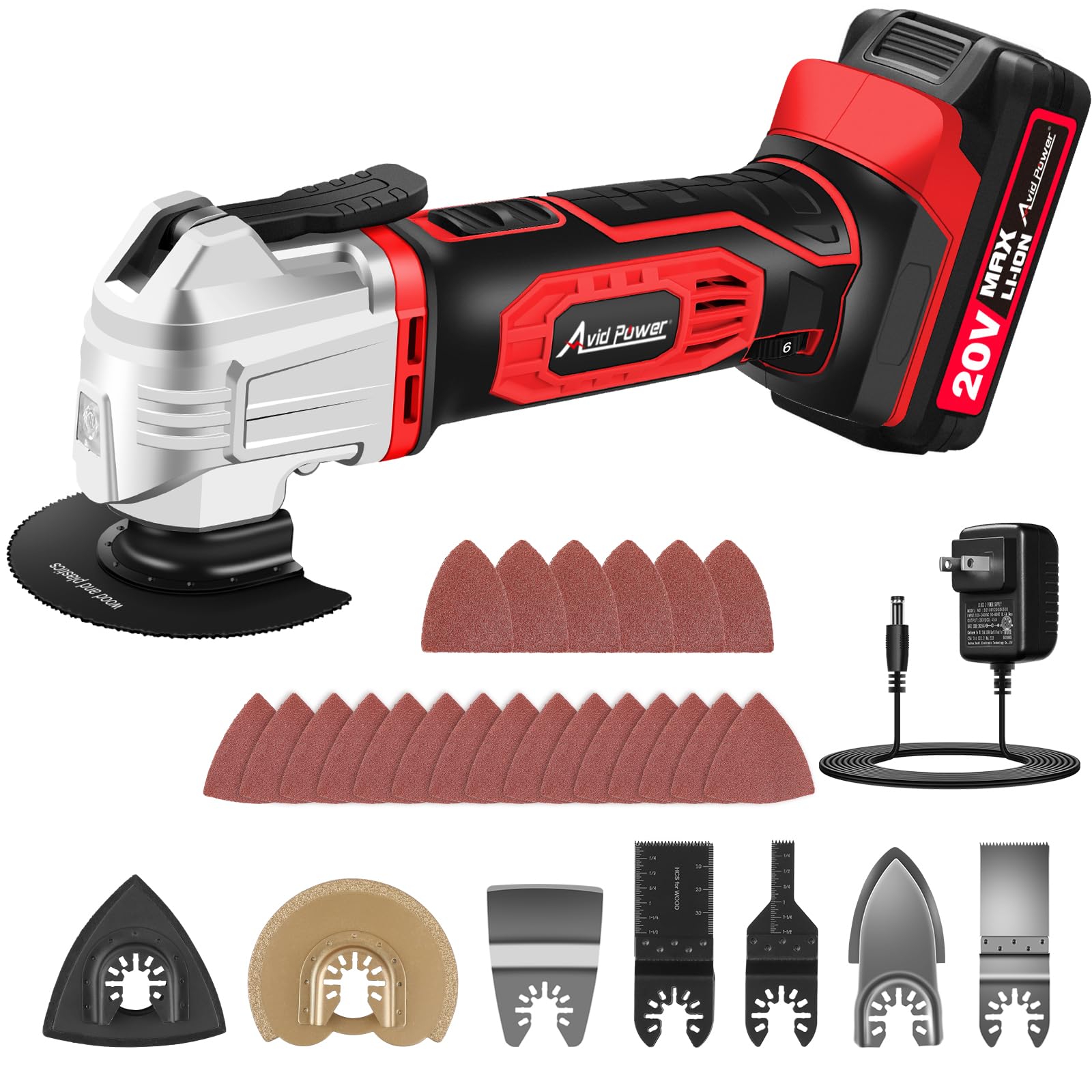 Photo 1 of AVID POWER Cordless Oscillating Tool - 20V, Variable Speed