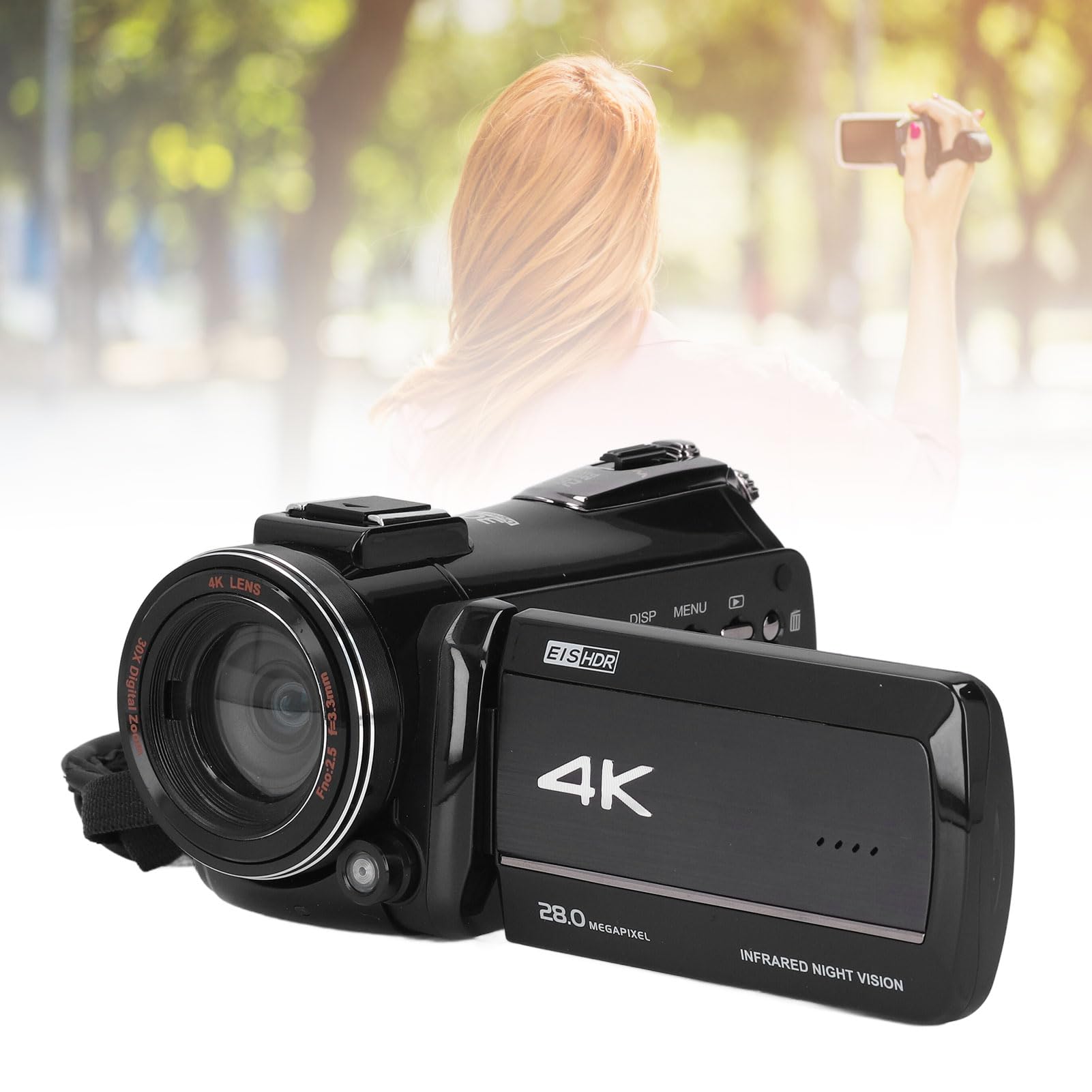 Annadue 4K-Digitalkamera 64 MP, 2,8-Zoll-Bildschirm, Vlog