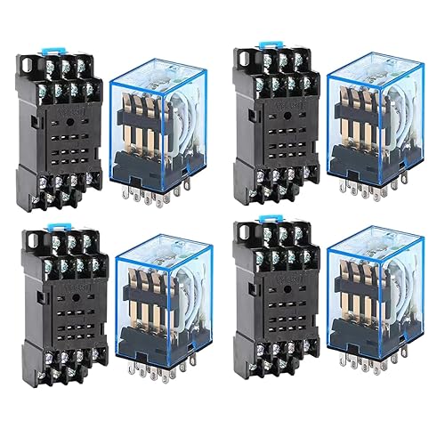 Ensemble de Relais Industriel HH54P à 4 pièces 5A 240VAC