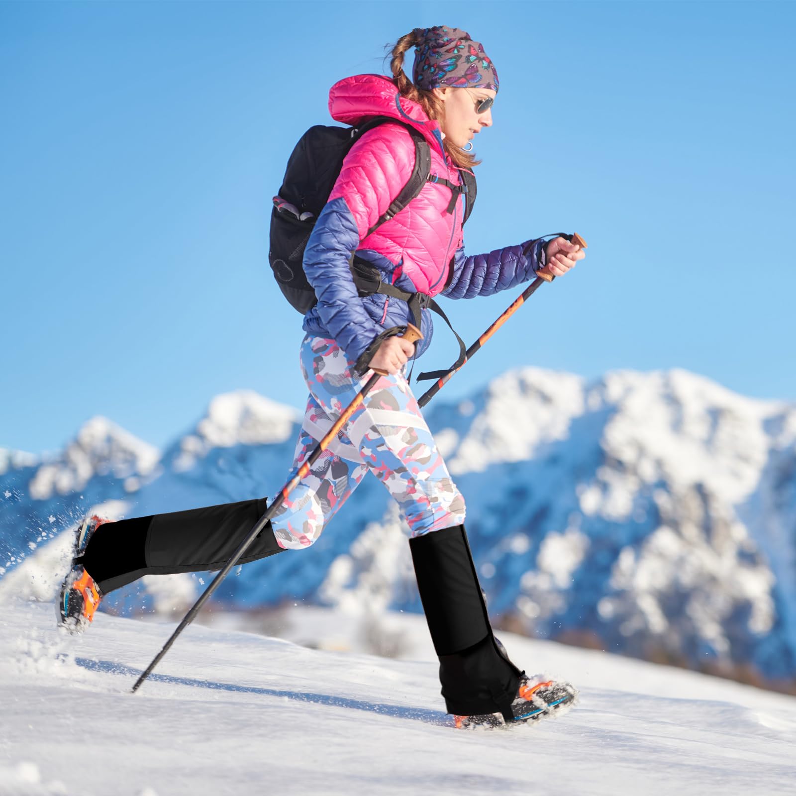 Guêtres De Randonnée Imperméables - Taille M - Tissu Oxford 600D - Réglables Et Respirantes - Pour Rando, Ski, Escalade - 6