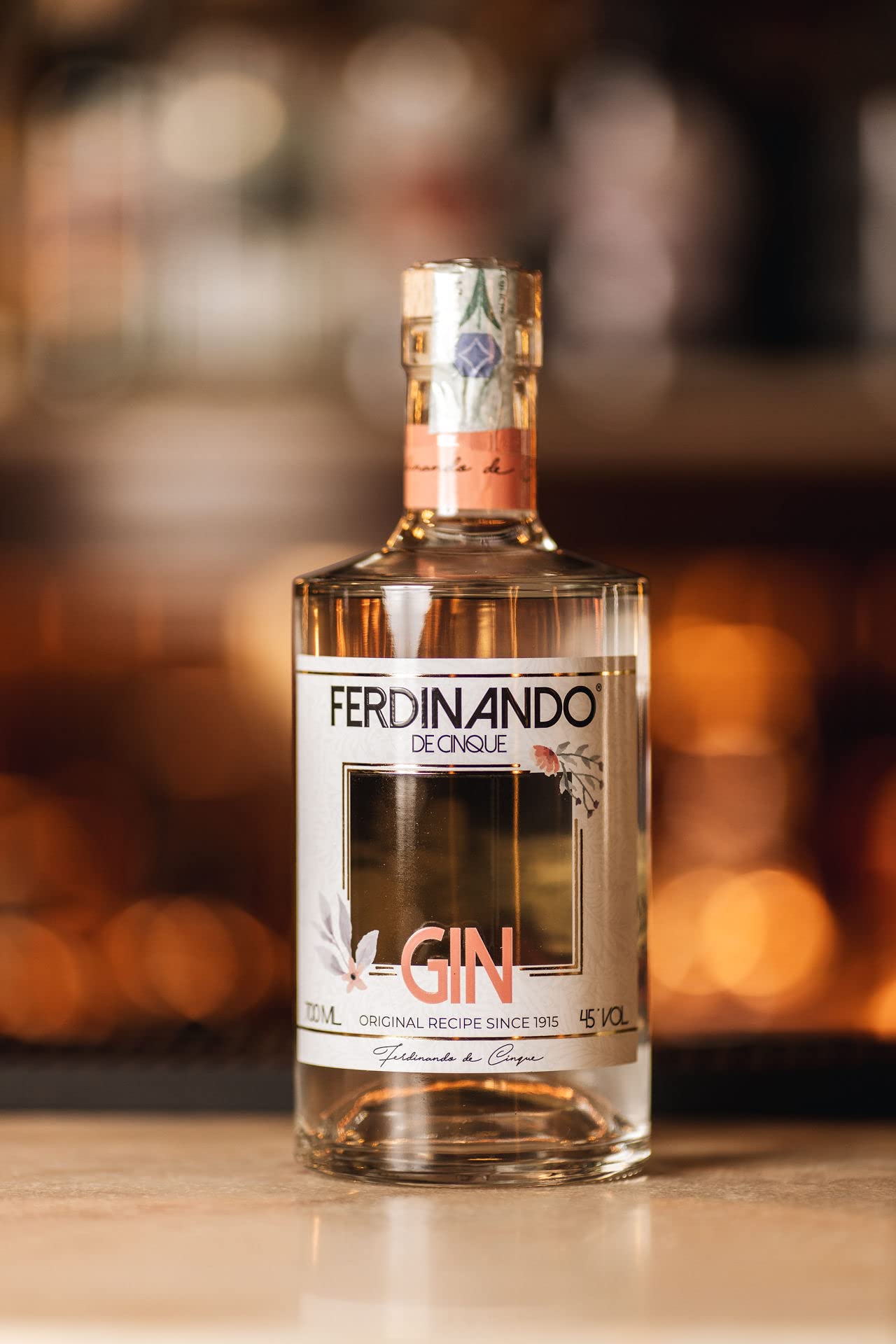 FERDINANDO DE CINQUE GIN - 45% Vol. - 700ml - Gin italiano erbaceo e balsamico