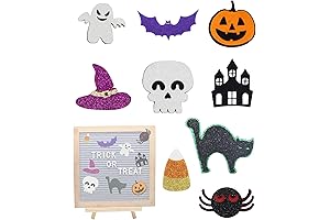 9-piece Halloween Icons Felt Letter Board Decoration Accessories