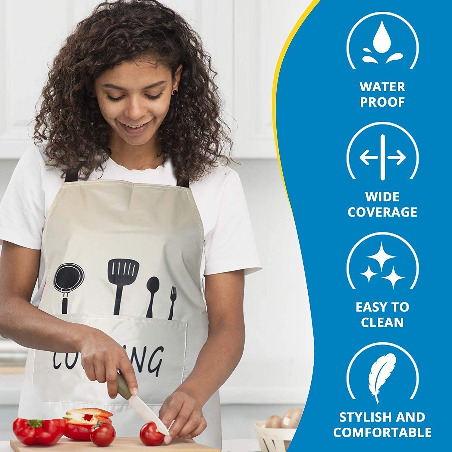 Produktbild von Wasserfeste Lederschürze – Anti-öl, Ideal Für Kochen, Grillen & Gartenarbeit