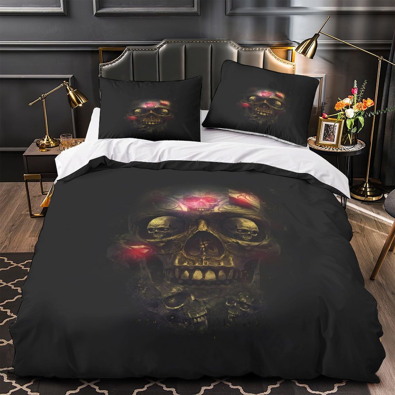 Housse de couette 220x240 néon vibrant SharkDesign pour lit king d'ado