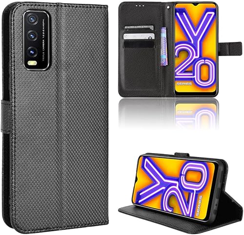 Elubugod Funda de piel sintética con tapa para Vivo Y20S, para Vivo Y20A, V2052, V2034, Y20i, V2027, Y20, 2021, V2043, Y20, 2020, V2029, Y11S, color Elubugod Funda de piel sintética con tapa para Vivo Y20S, para Vivo Y20A, V2052, V2034, Y20i, V2027, Y20, 2021, V2043, Y20, 2020, V2029, Y11S, color