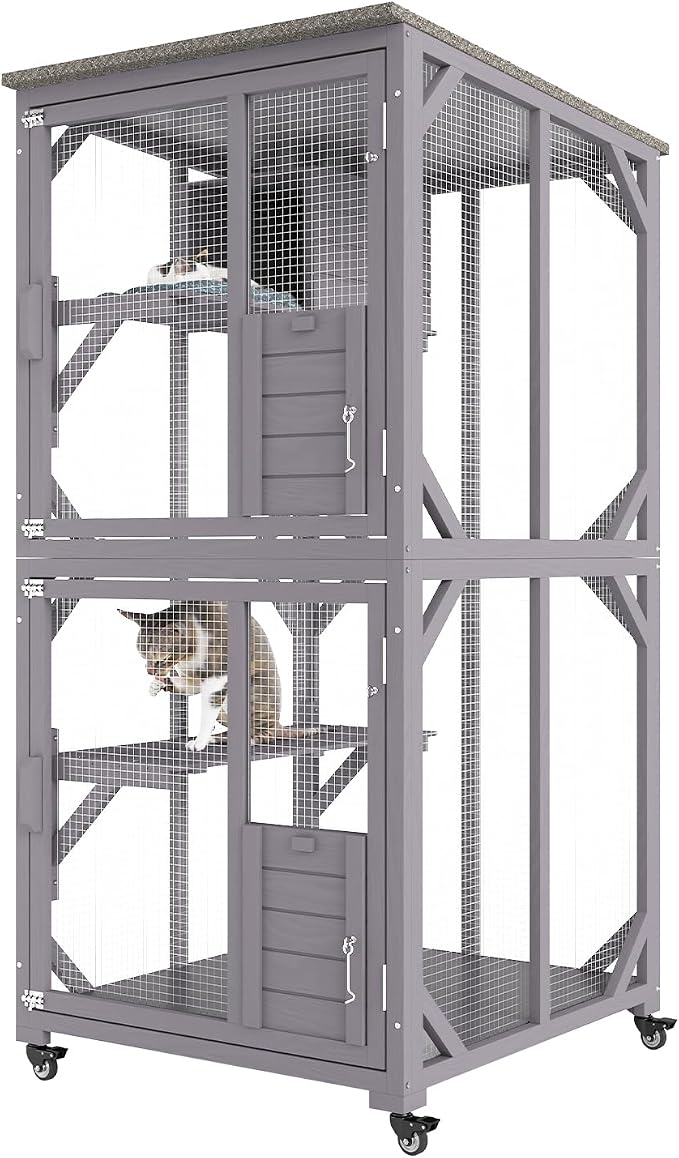 VEVOR Cat Condo Cage Catio Outdoor/Indoor Cat Enclosure