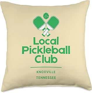 Local Pickleball Club Knoxville Tennessee Throw Pillow