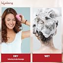 Lifelong Silicone Manual Scalp Massager Shampoo Brush With Body Scrubber|For Washing Hair, Scalp Brush For Hair Growth & Dandruff Treatment|For All Hair Types Of Women(Baby Pink, Llm684) gallery image