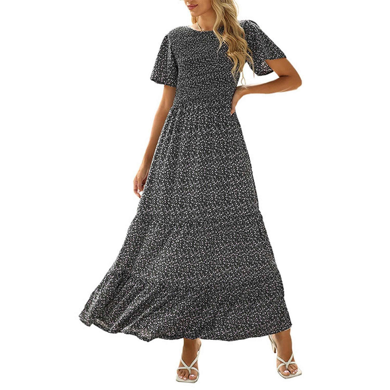 Robe longue plissée imprimée pour sublimer vos souvenirs d'été