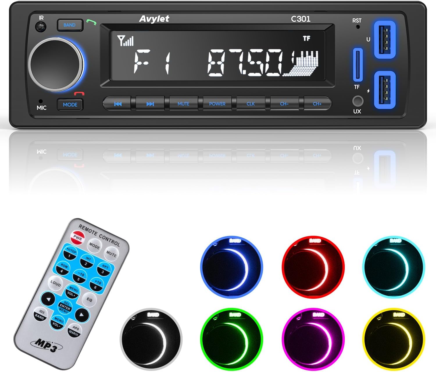 FM Bluetooth 5.0 Car Stereo