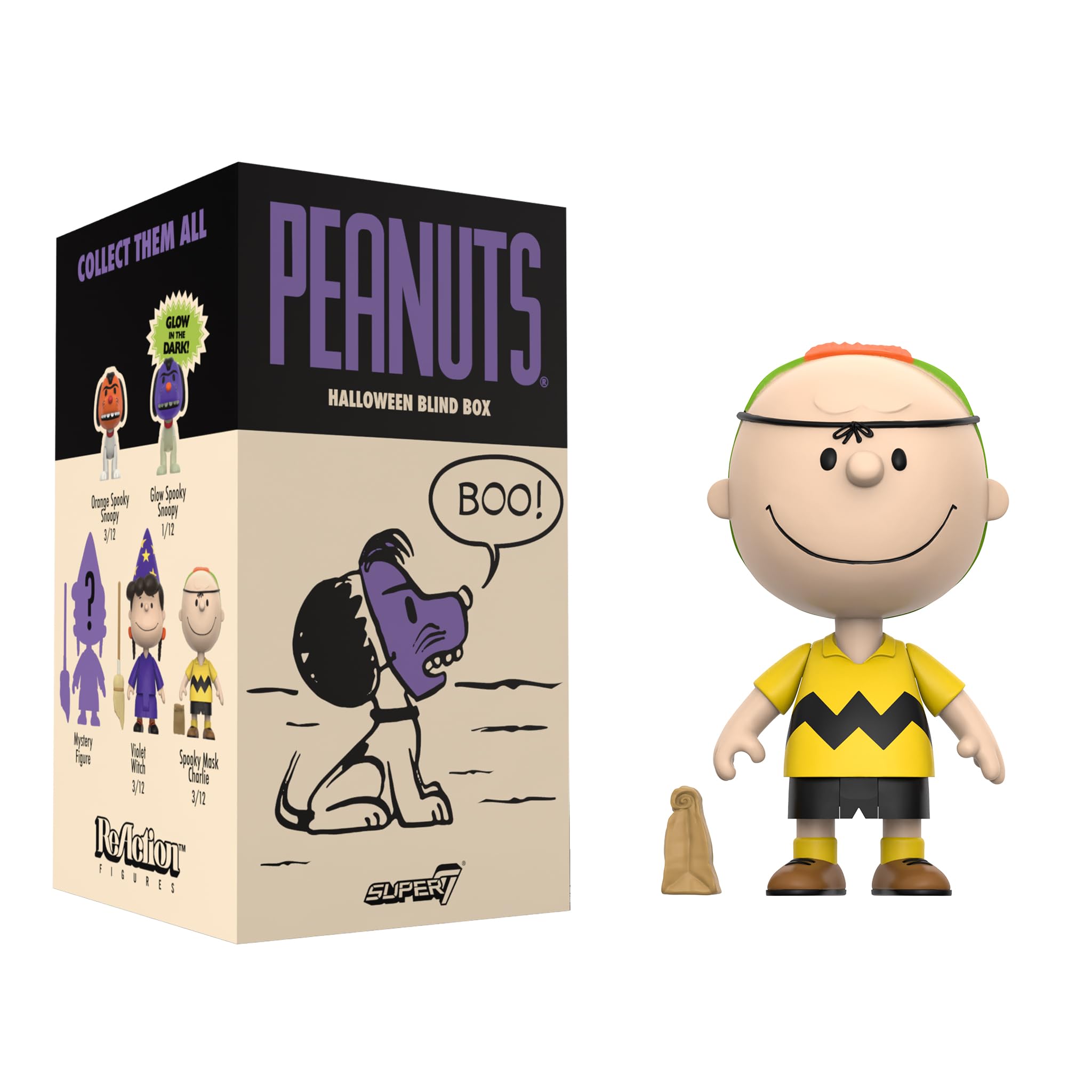 Amazon.com: Super7 Peanuts Halloween Blind Box Flat - (12 Pack