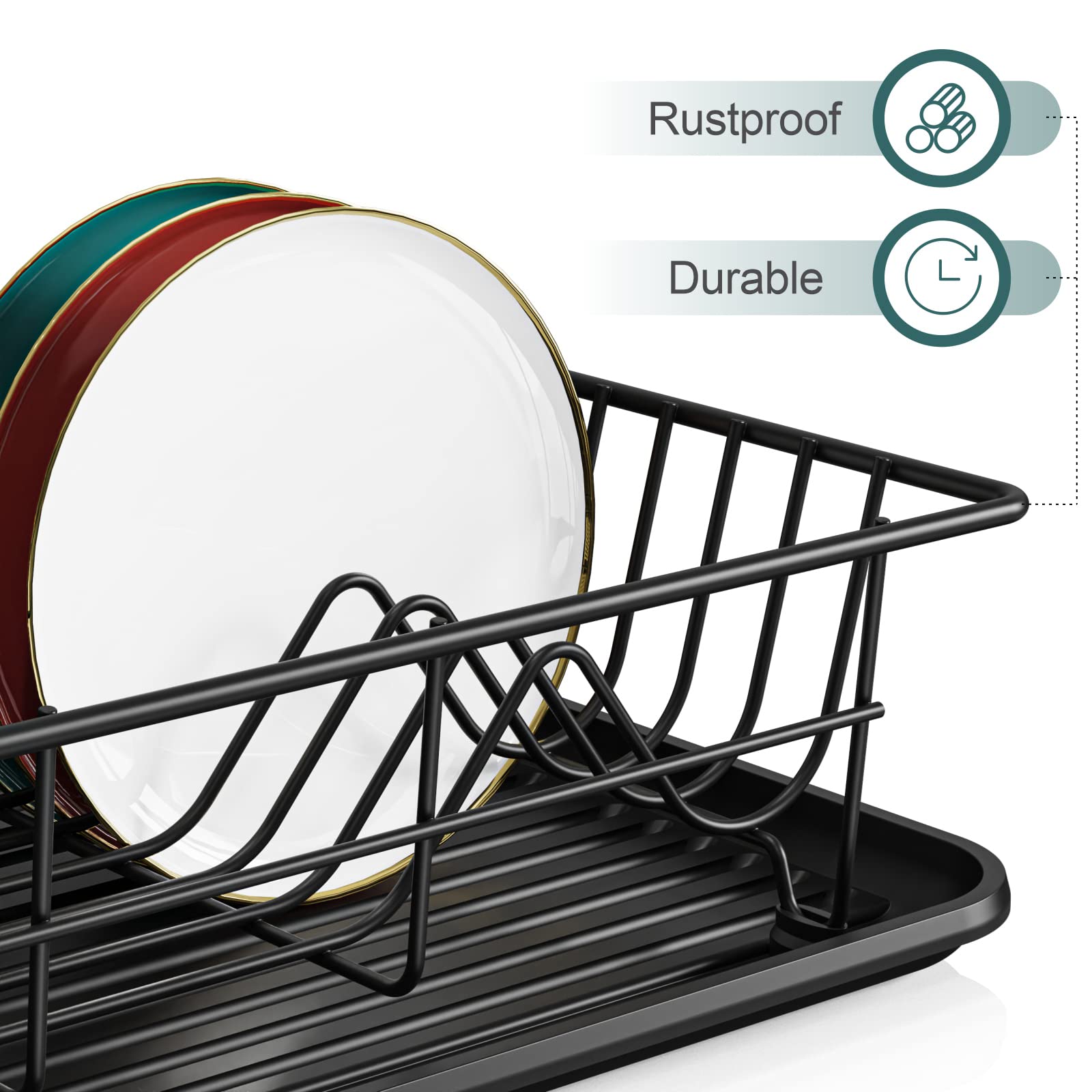 Buy Dish Drying Rack for Kitchen Counter Sink Dish Racks with
