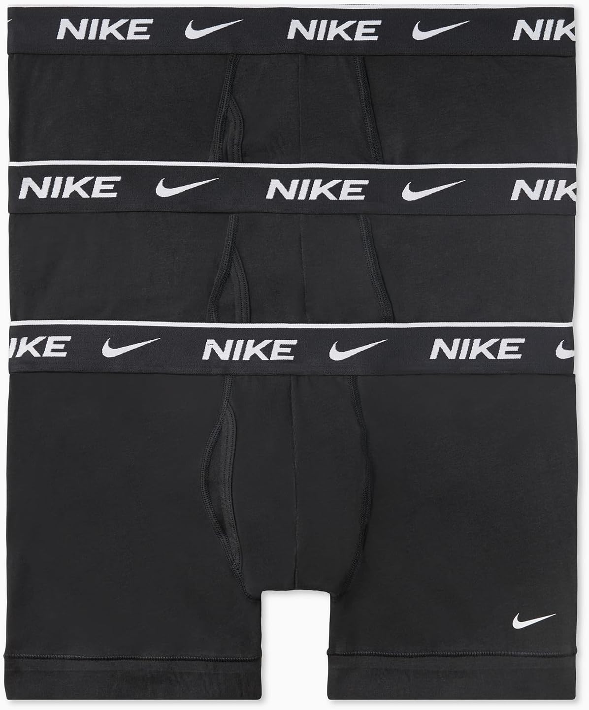 Nike Men's Essential Cotton Stretch W/Fly Trunk Underwear (3-Pack)