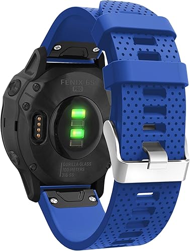 Vista 74 de Correas de reloj Garmin Fenix 6S Pro, Fenix 6S Sapphire Quick Fit 20 correas de repuesto de silicona para reloj Garmin Fenix 5S Plus para mujeres
