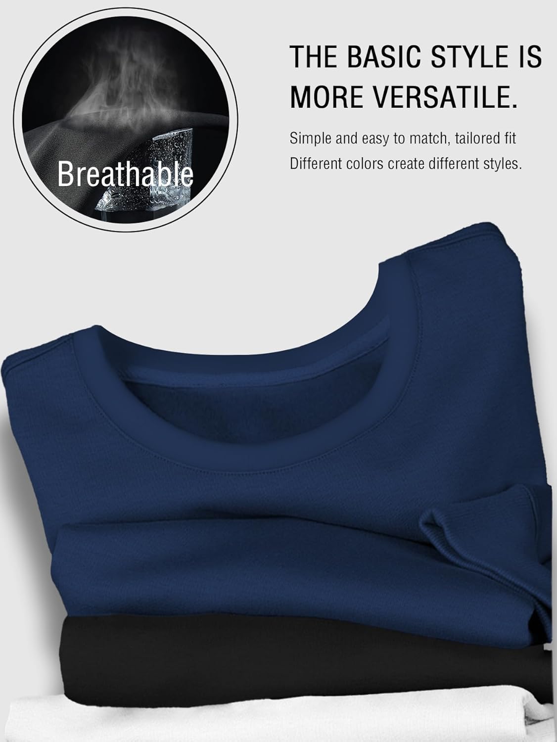 Men's Long Sleeve T-Shirt with Paris Print, Breathable Cotton, 3 Prak - Image 7