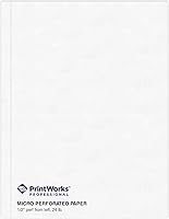 Vista 17 de PrintWorks Professional Papel perforado para menús, folletos, formularios y más, 8.5 x 11, 20 libras, 1 perf vertical de 4.25 pulgadas desde