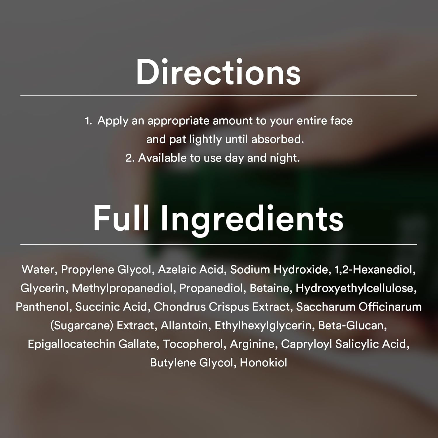 Abib Clear spot serum 7.325 pump with Seamoss Extract, Azelaic Acid, Succinic Acid 1.01 fl oz, 30 mL - Image 7