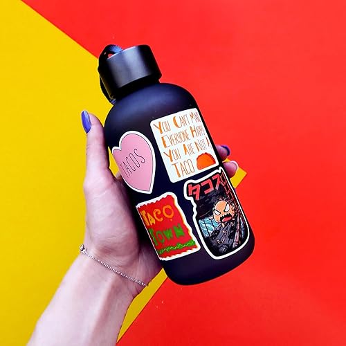 Miniatura 9 de BulbaCraft 100 calcomanías divertidas de tacos y calcomanías para adultos, decoraciones de fiesta de tacos, recuerdos de fiesta de tacos,