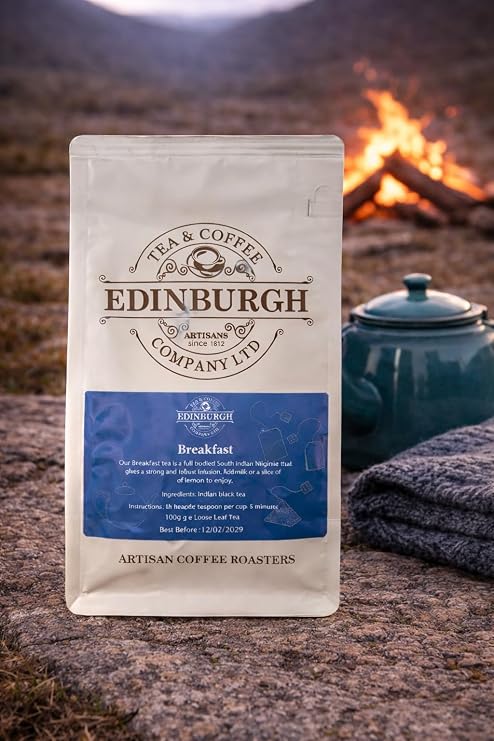 Loose Leaf Scottish Breakfast Tea Edinburgh Tea and Coffee Company Scotland Gift