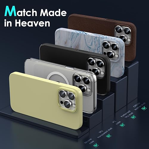 Miniatura 6 de YWXTW Protector de lente de cámara para iPhone 15 ProiPhone 15 Pro Max, bandeja de instalación de 1 paso Protector de pantalla de vidrio templado,