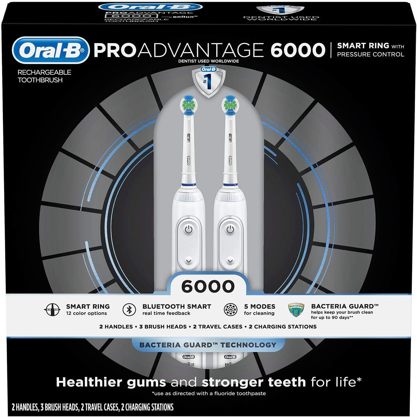 Oral-BProAdvantage 6000 Power Rechargeable Toothbrush (2 pk.)