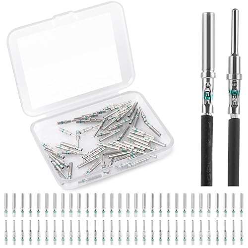 Miniatura 9 de GKG TK3 - Juego de 60 pares de conectores Deutsch de tamaño 16# DT Deutsch – pines y enchufes Deutsch chapados en níquel, terminales eléctricos