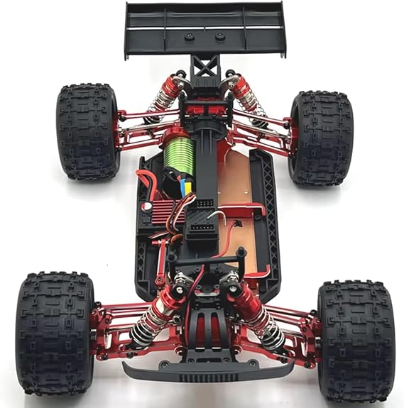 RC Upgrade Accessories for Wltoys 144001 144010 144016 124007 124008 124016 124017 124018 124019 Metal Battery Mount Holder Bracket RC Car Upgrade Parts(Red)
