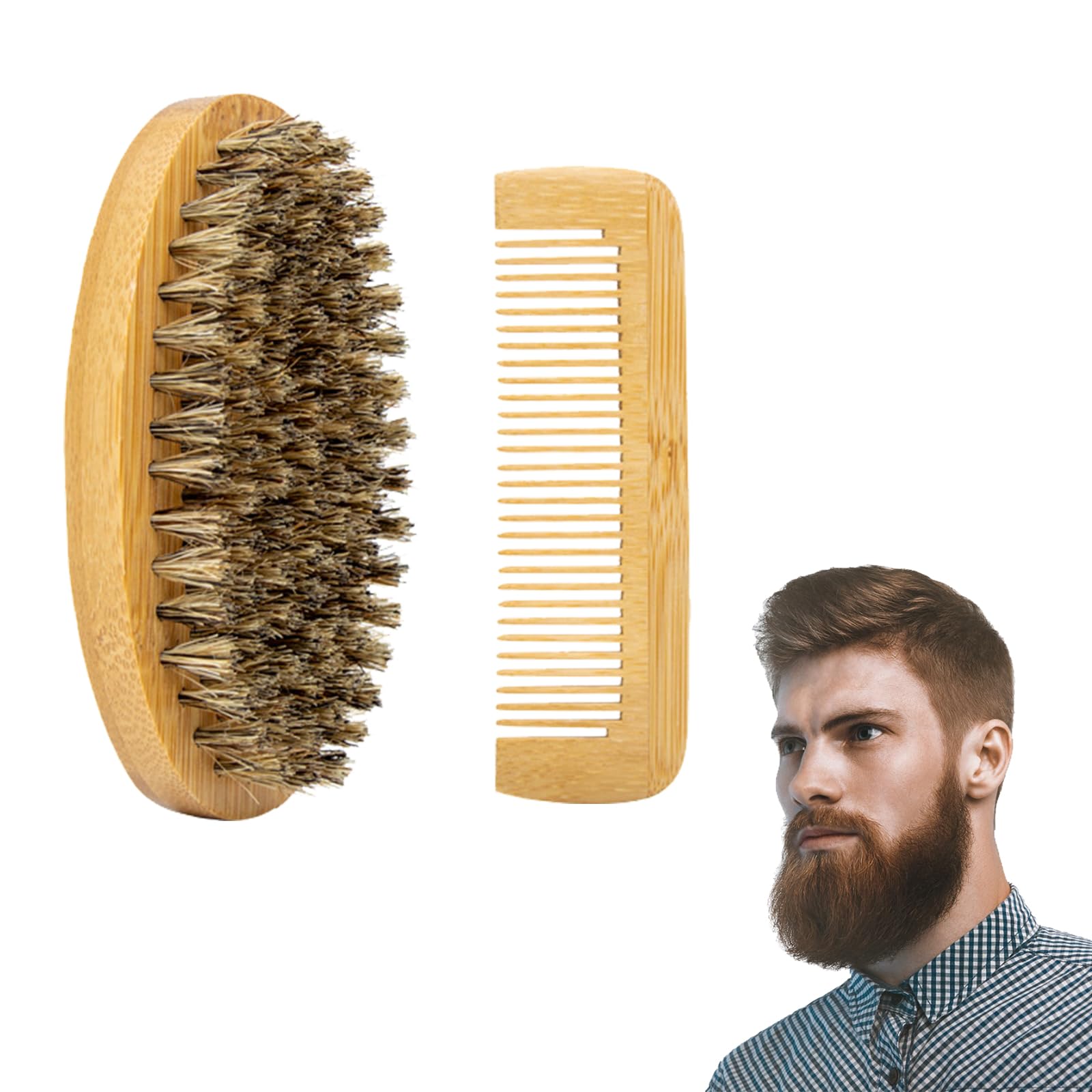 Cepillo para Barba,Peine Para Barba,Cepillo para Barba de Cerdas,Peine Barba,Cerdas de Jabalí Cepillo,Cepillo para Barba Cerdas de Jabalí,Cepillo de Barba para Hombres,Madera Cerda Cepillo de Barba