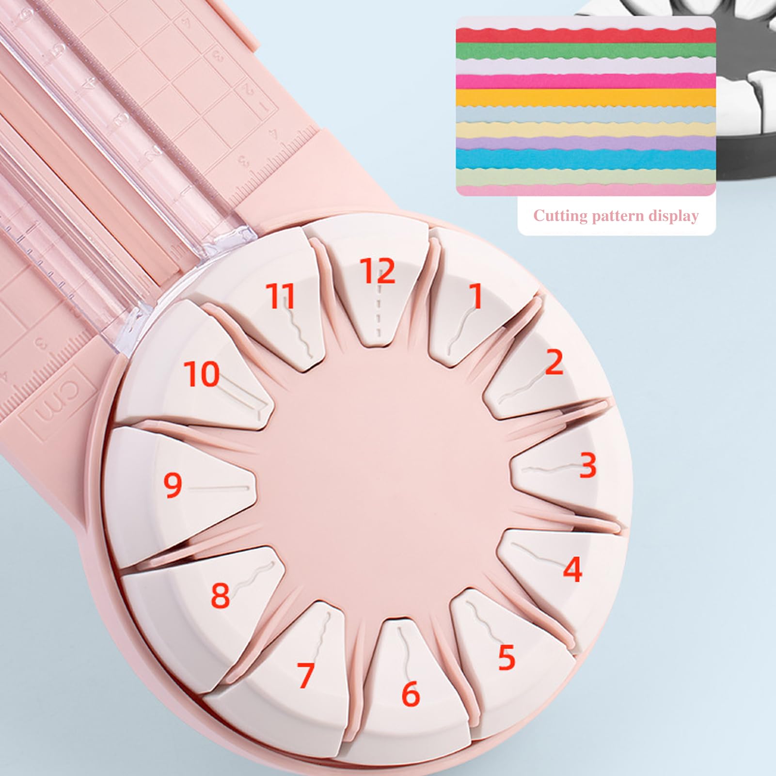 Papieren snijmachine, 12-in-1, multifunctionele papiersnijmachine, creatieve papierrandsnijder, kaartensnijder, zigsnijgereedschap met afmetingen voor fotog-kaarten
