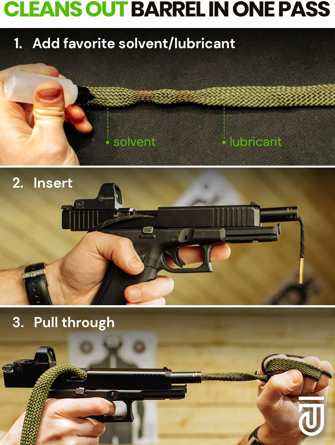 Bore Cleaner Gun Cleaning Kit for 12Ga / 5.56 / 9mm Gun Cleaning Snake, Gun Cleaning Supplies Incl. Gun Cleaning Patches, 6-inch Gun Cleaning Swabs, Gun Brushes, Cleaning Picks, Needle Oil Applicator Bore Cleaner Gun Cleaning Kit for 12Ga / 5.56 / 9mm Gun Cleaning Snake, Gun Cleaning Supplies Incl. Gun Cleaning Patches, 6-inch Gun Cleaning Swabs, Gun Brushes, Cleaning Picks, Needle Oil Applicator